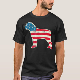 4 juli Rottweiler American Flag Dog USA T-shirt