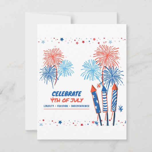 4 juli RSVP kaartje (Voorkant)