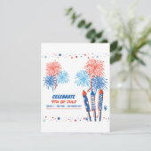 4 juli RSVP kaartje (Staand voorkant)
