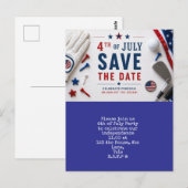 4 juli Save the Date Onafhankelijkheidsdag feest Briefkaart (Voorkant / Achterkant)