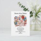 4 juli save the date onafhankelijkheidsdag feest briefkaart (Staand voorkant)