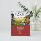 4 juli Save the Date Onafhankelijkheidsdag feest Briefkaart (Staand voorkant)