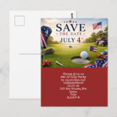 4 juli Save the Date Onafhankelijkheidsdag feest Briefkaart (Voorkant / Achterkant)