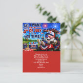 4 juli Save the Date Onafhankelijkheidsdag feest Briefkaart (Staand voorkant)