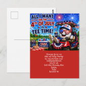4 juli Save the Date Onafhankelijkheidsdag feest Briefkaart (Voorkant / Achterkant)