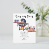 4 juli save the date Onafhankelijkheidsdag vierin Briefkaart (Staand voorkant)