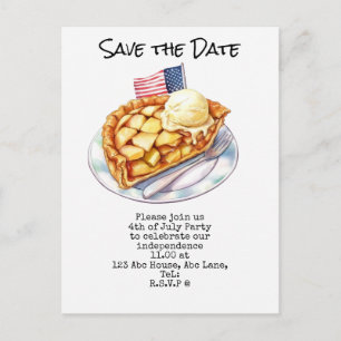 4 juli save the date onafhankelijkheidsdag viering briefkaart