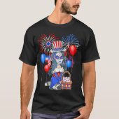 4 juli Schattige Anime Sugar Skull Manga Meisjes W T-shirt (Voorkant)