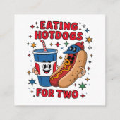 4 juli Schattige Hotdogs Informatiekaartje (Achterkant)