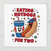 4 juli Schattige Hotdogs Menu (Voorkant)