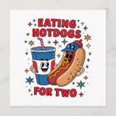 4 juli Schattige Hotdogs Menu (Achterkant)