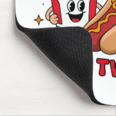 4 juli Schattige Hotdogs Muismat (Hoek)