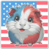 4 juli Schattigee Guinee Varken Sticker (Voorkant)