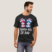 4 juli Schattigee Hamster Onafhankelijkheidsdag US T-shirt (Voorkant volledig)