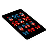 4 juli Schattigee Popsicle Coquette Bow Patriotic Magneet (Rechterzijde)