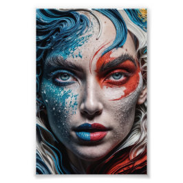 4 juli schilderij foto afdruk