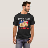 4 juli schreef een Amerikaanse kattenbril plus gro T-shirt (Voorkant volledig)