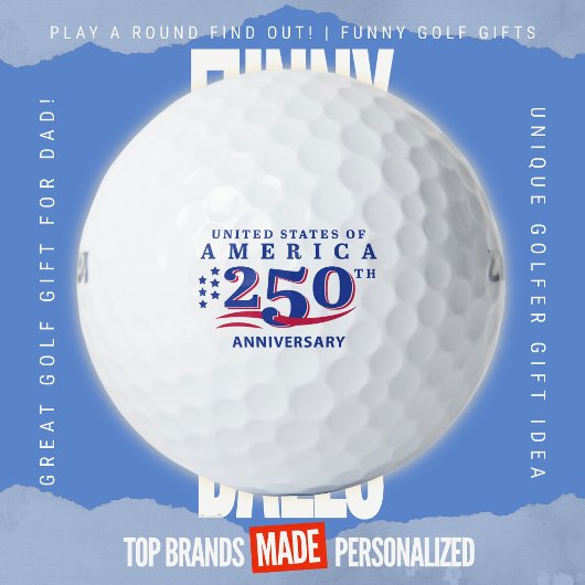 4 juli Scramble Amerika 250ste Verjaardag Golfballen