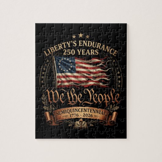 4 juli semiquincentennial 1776-2026 legpuzzel (Verticaal)