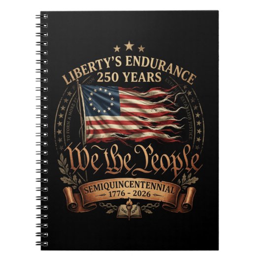 4 juli semiquincentennial 1776-2026 notitieboek (Voorkant)