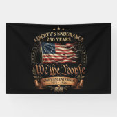 4 juli semiquincentennial 1776-2026 spandoek (Horizontaal)