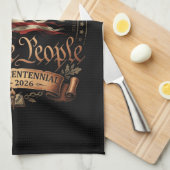 4 juli semiquincentennial 1776-2026 theedoek (Quarter Fold)