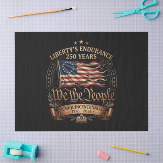 4 juli semiquincentennial 1776-2026 tissuepapier (Craft)