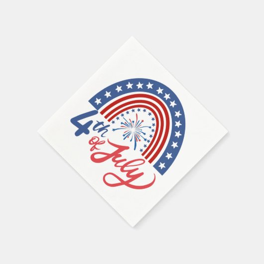 4 juli servet (Hoek)