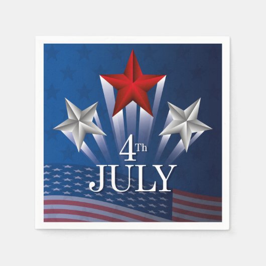 4 juli servet (Voorkant)