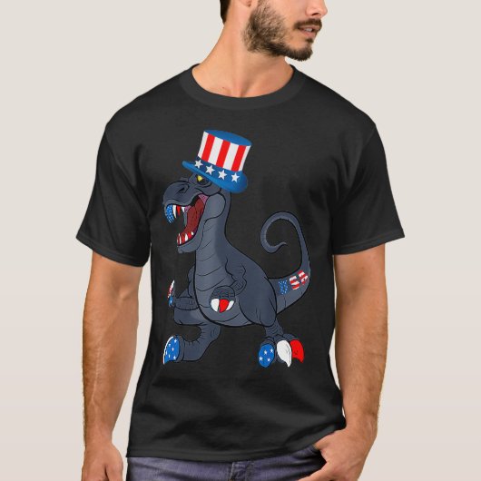 4 juli Shirt met een sterk patriottisch design (Voorkant)