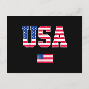 4 juli Shirt USA Patriottische Amerikaanse Vlag W Feestdagenkaart