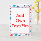 4 juli Sjabloon (voeg je eigen tekst/afbeeldingen  (Gele Bloem)