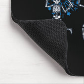 4 juli Skeletons Dans Vuurwerk Patriottische Vrouw Muismat (Hoek)