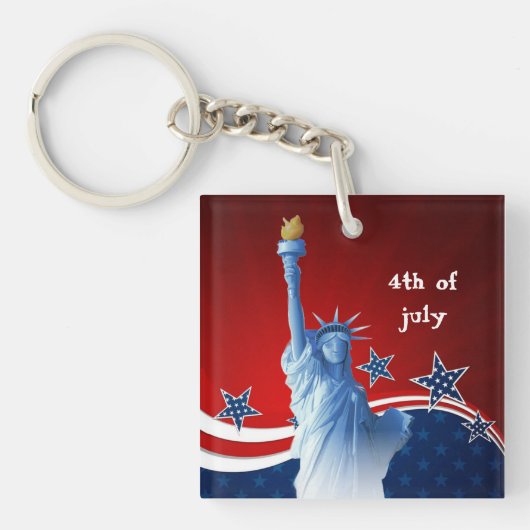4 juli sleutelhanger (voorkant)