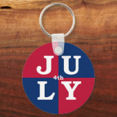 4 juli sleutelhanger (Voorkant)