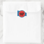 4 juli Sock Hop Feest Ronde Sticker (Tas)