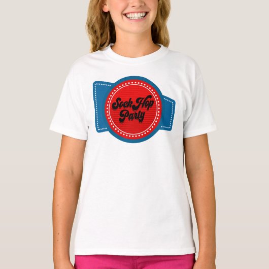 4 juli Sock Hop Feest T-shirt (Voorkant)