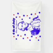 4 juli spandoek (Verticaal)