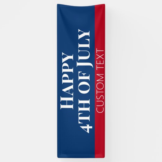 4 juli-spandoek spandoek (Verticaal)