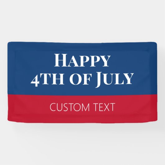 4 juli-spandoek spandoek (Horizontaal)