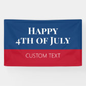 4 juli-spandoek spandoek (Horizontaal)
