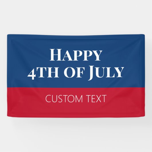 4 juli-spandoek spandoek (Horizontaal)