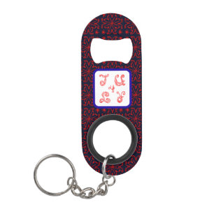 4 juli Sparkle Fabric Font Fireworks Bottle Opener Mini Flessenopener