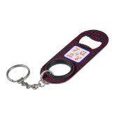 4 juli Sparkle Fabric Font Fireworks Bottle Opener Mini Flessenopener (Voorkant Gekanteld)