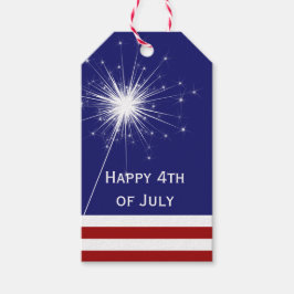 4 juli Sparkler Label 3 Cadeaulabel