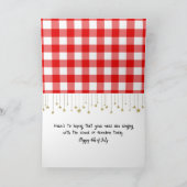 4 juli Sparklers en vlaggen in een pot Kaart (Binnen)