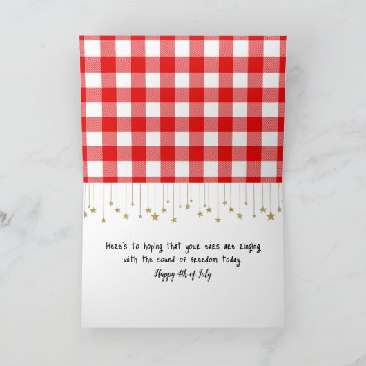 4 juli Sparklers en vlaggen in een pot Kaart (Binnen)