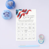 4 juli Spel Vrijgezellenfeest Bingo Flyer (Enkel)