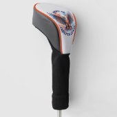 4 juli Spirit Eagle van Onafhankelijkheid Golfheadcover (Schuin)