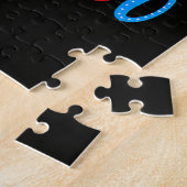 4 juli spook rood wit Boo patriottische Halloween Legpuzzel (Zijkant)